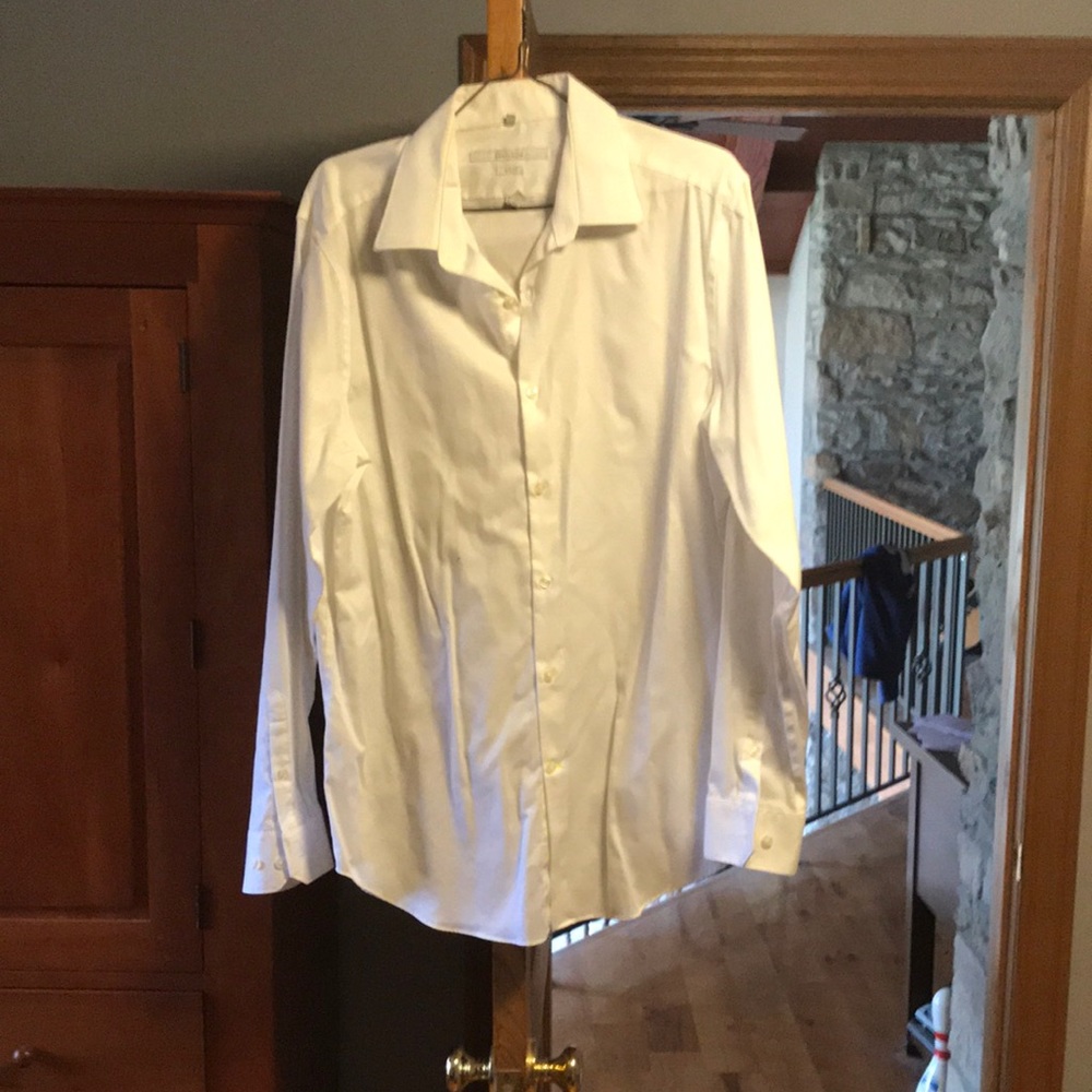 White button down
